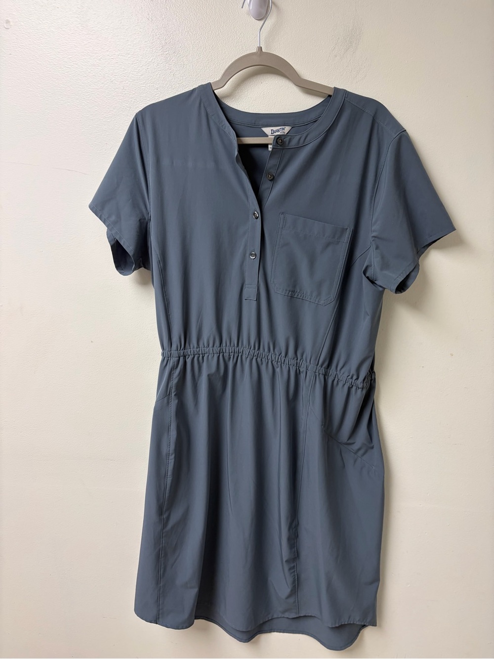 Duluth Trading Company Nine To Fine Synthetic Cap Sleeve Dress Large - Picture 3 of 7